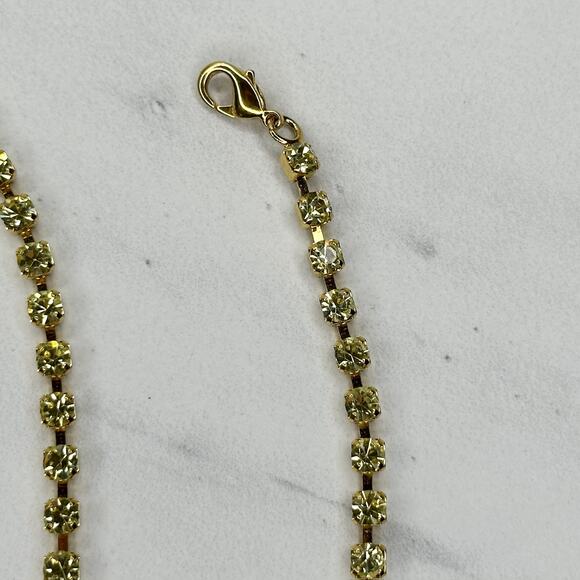 Liz Claiborne Rhinestone Gold Chain Link Belt Small/Medium (S/M) ✨ - Picture 3 of 14